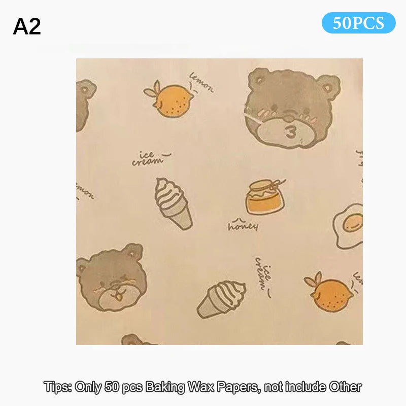 Non-stick Cake Burger Chips Wrapping Papers Food Grade Baking Wax Qme A2