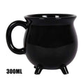 Cauldron Mug Halloween Witch Ceramic Beverage Mugs Gothic Drinkware Qme China Mainland Black 300ml