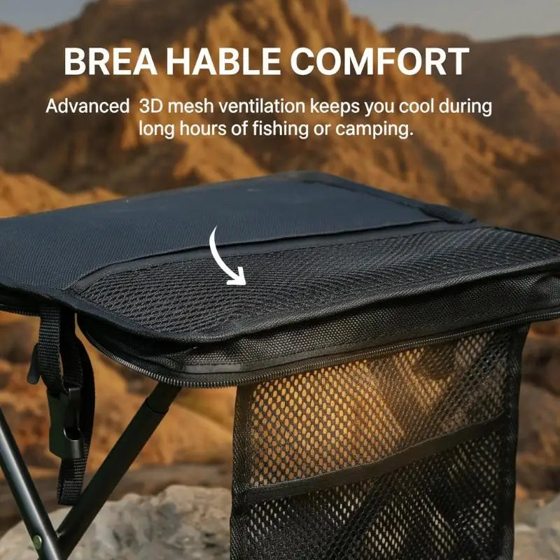 1 Portable Folding Camping Stool Convertible Crossbody Bag Qme