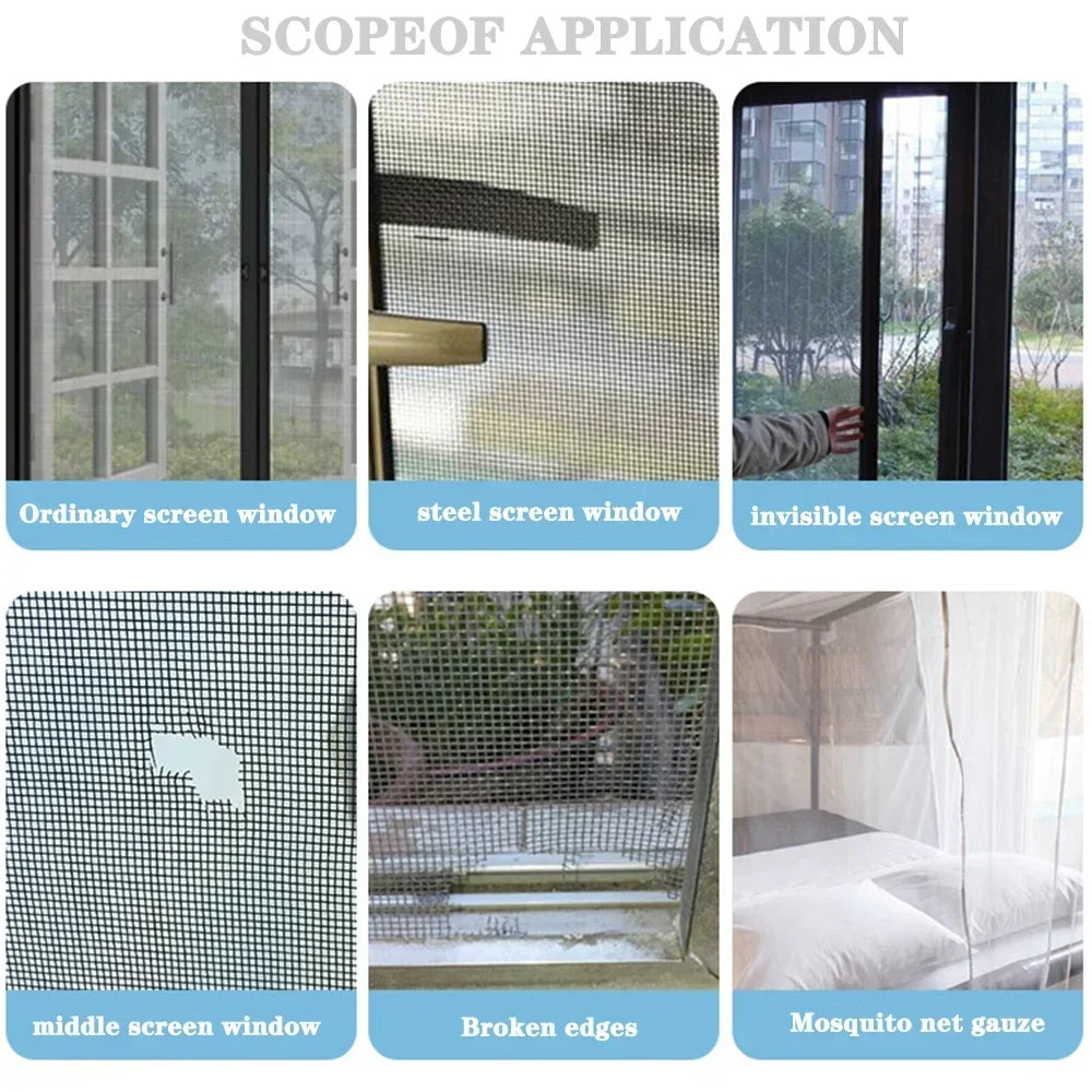 1ps Easy-to-Apply Waterproof Window Screen Repair Tape – Keep Mosquitoes Out with Our Anti-Insect, Self-Adhesive Mesh Patch Qme