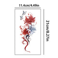Sexy leg cross shore flower and butterfly temporary stickers, waterproof and sweat proof, colorful ankle rings, tattoo stickers Qme XQB-715