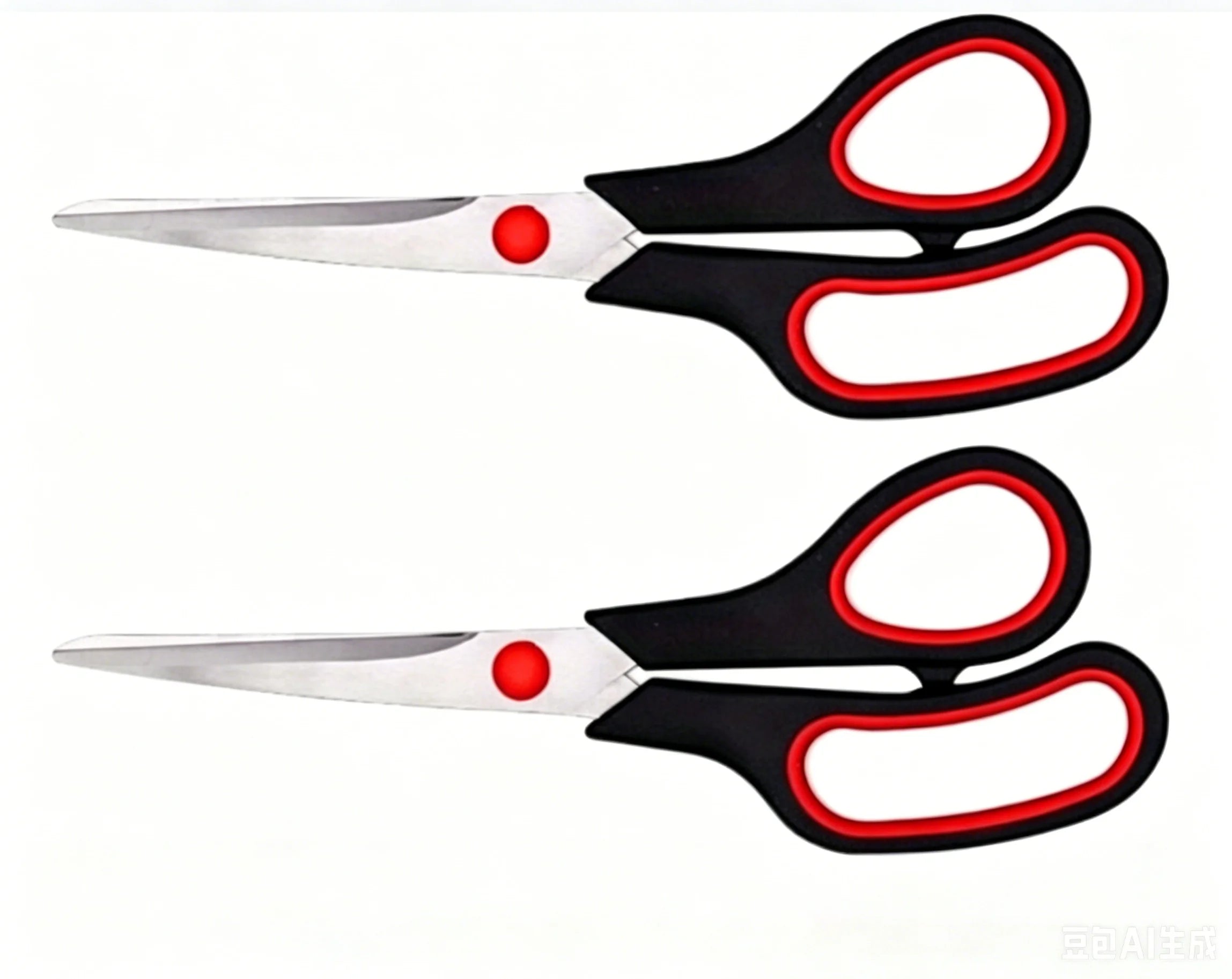 8.5-inch Multipurpose Non-Stick Scissors, Sharp Stainless Steel Blades for Home, Office, Sewing, Gardening, and Crafting Qme 2pcs