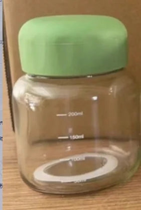 Mini Water Cup Glass Milk Women's Coffee Portable Appearance Chubby Qme green 301-400ml
