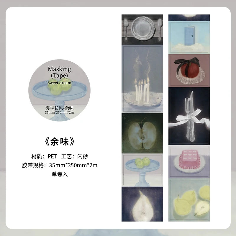2m/Roll Beautiful scenery PET Tape Paper Journal Decorative Adhesive Masking Tape Scrapbooking Collage Diary Stationery stickers Qme E5 35mm X 200cm