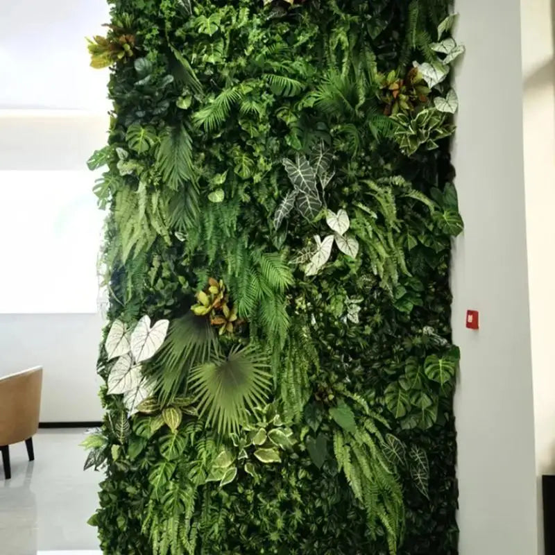 Instant Green Oasis - Lush Faux Wall - Perfect for Creating a Private Retreat in Your Urban Balcony or Garden Qme