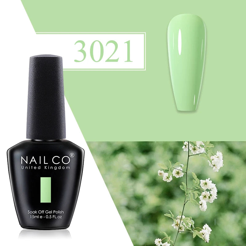 NAILCO Red Gel Nail Polish Wine Purple Semi Permanent Soak Off UV