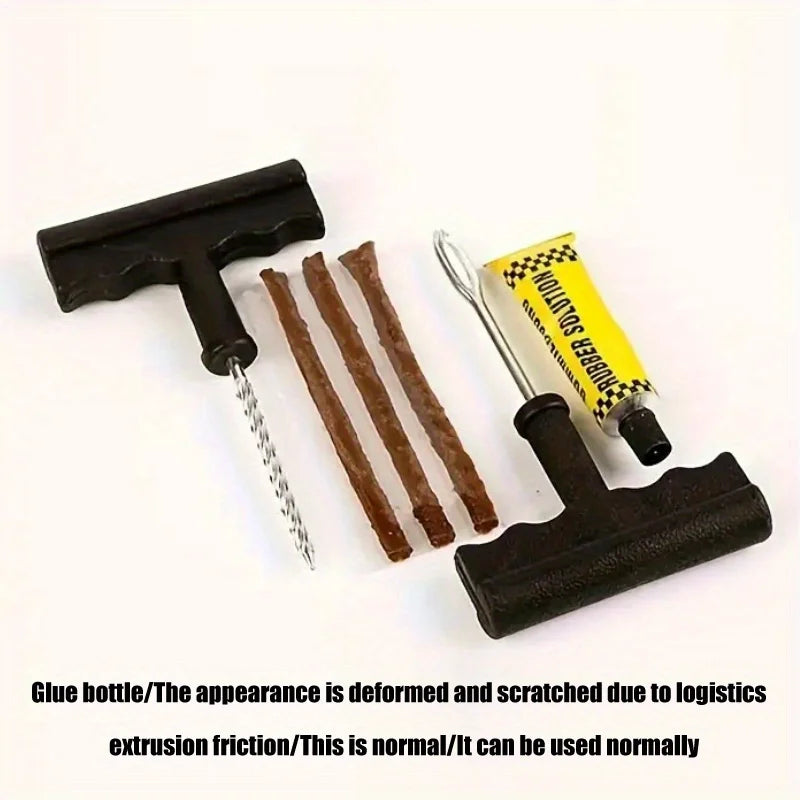 Essential Car & Motorcycle Tire Repair Tool - Get Ready for Any Emergency! Qme 6pcs