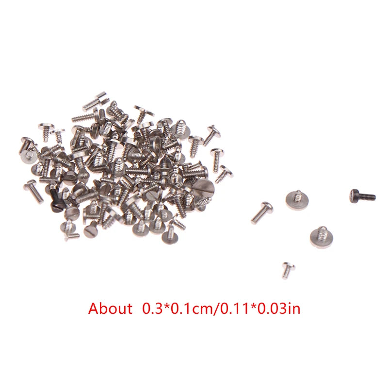 100Pcs Tiny Precision Mixed Multi-size Watch Screws Movement Repair Tools Part For Watchmaker Qme