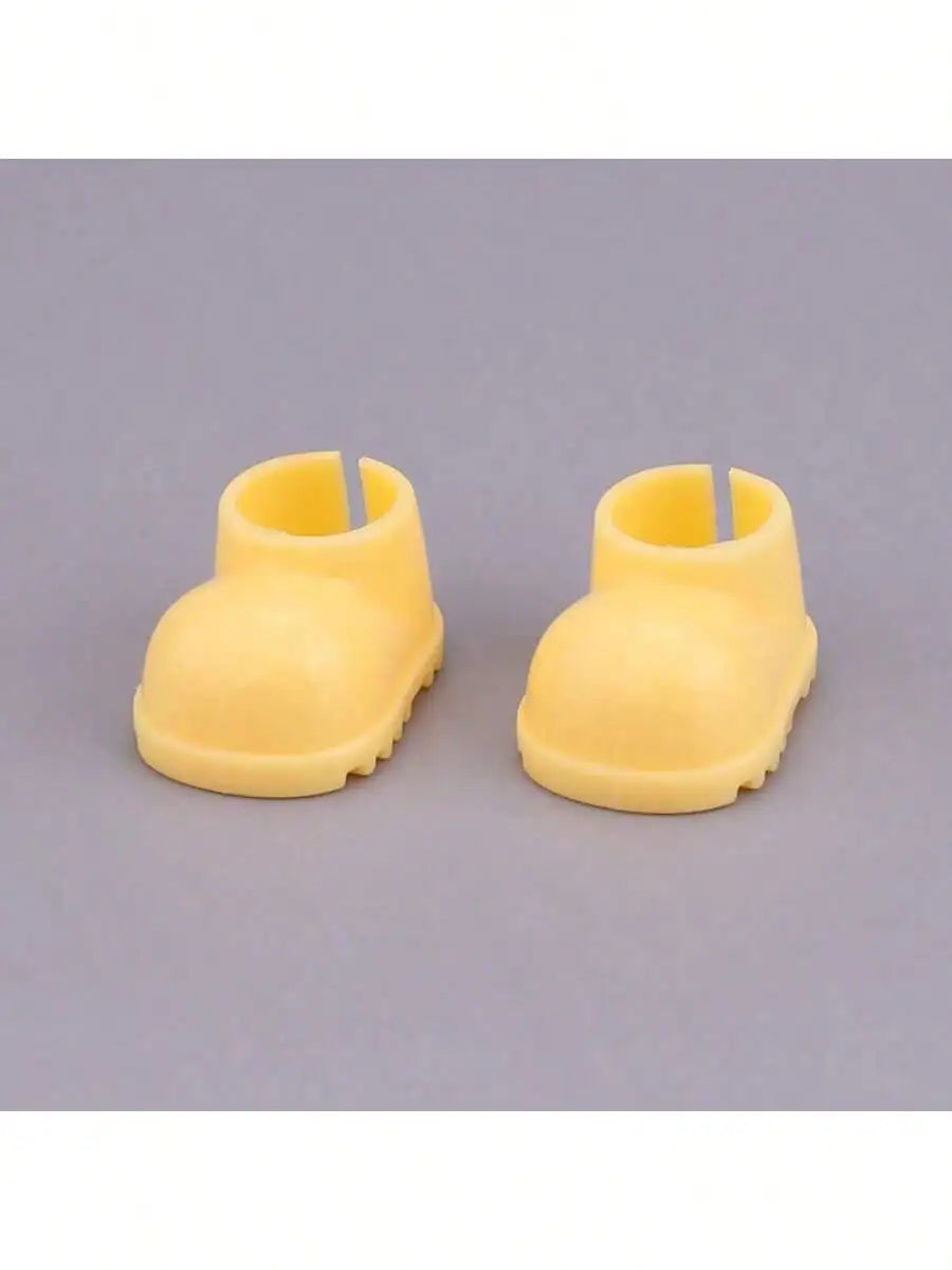Labubu Raincoat Outfit Waterproof Cape Boots 6 69' Fashion Dolls Qme Yellow shoes One Size