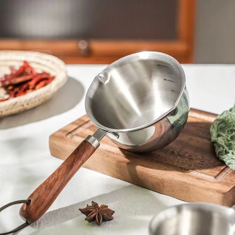 Stainless Steel Oil Pan Kitchen Cookware Cooking Tools Small Pot Qme