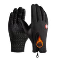 Winter Warm Cycling Gloves Touchable Screen Gloves Non slip Gloves Sports Gloves Qme black M