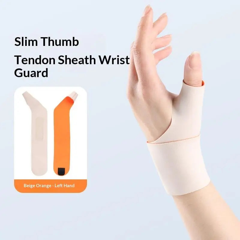 Ergonomic Wrist Brace Thumb Support Relieves Finger Discomfort Qme Left Beige