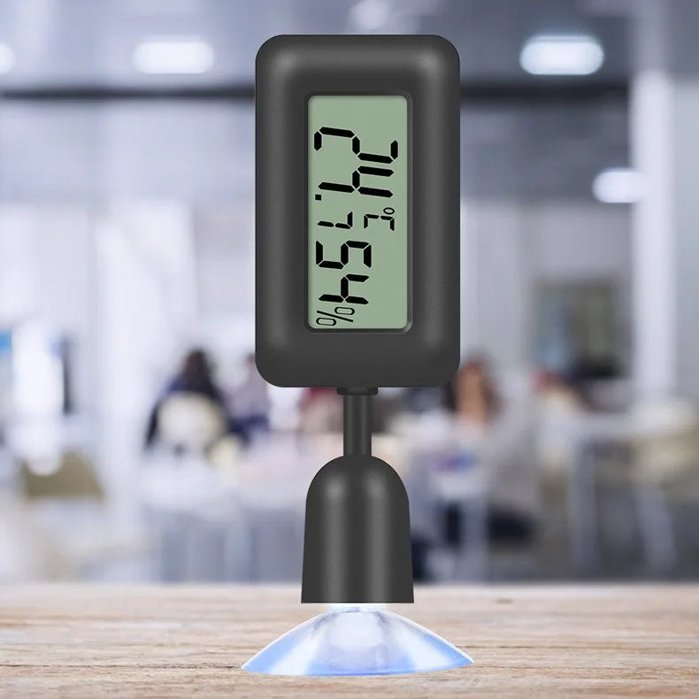 Mini LCD Digital Thermometer Hygrometer Indoor Temperature Sensor Qme Black