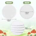 Mushroom Filter Discs 24X Mushroom Adhesive Filter Discs Cotton Pad Screen for Humidity Retention Moisture Preservation Indoor Qme 24pcs