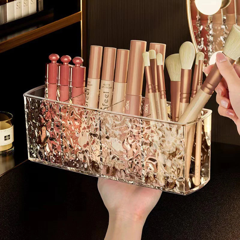Storage Lipstick Brush Holder Acrylic Makeup Desk Cosmetic Organiser Qme