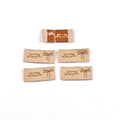30pcs 44x20mm White/Black/Coffee Knitted Bow Label DIY Sewing Crafts Clothes for Headwear/Clothing/Shoes/Bags cp3841 Qme 44x20mm-5