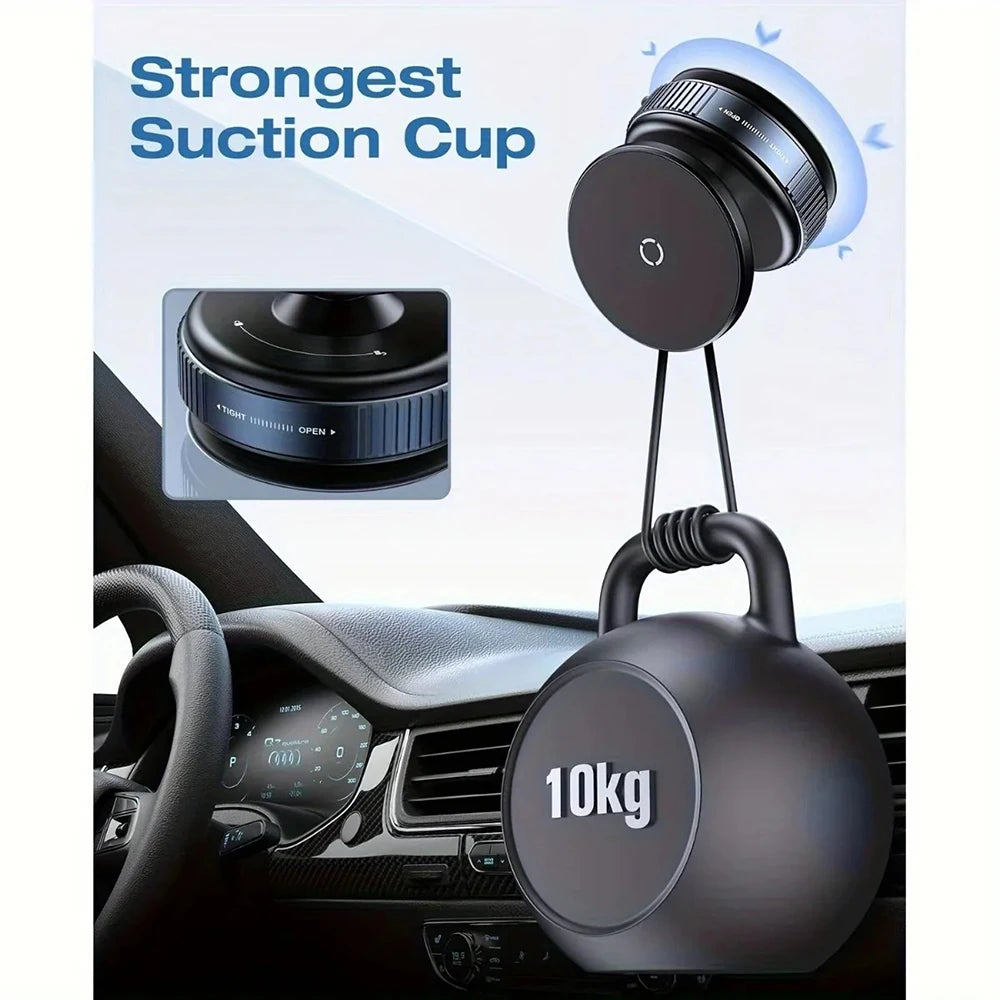 Magnetic Vacuum 360° Rotatable Car Moblie Phone Holder Universal GPS Navigation Stands For Car/Gym/Mirror/Shower/Smooth Surface Qme