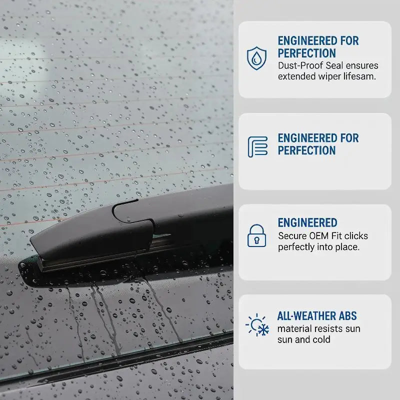 Rear Wiper Arms Washer Cover Cap Automobiles Part Even Pressure Along Qme