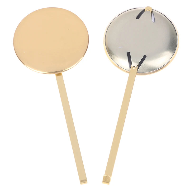 1Pc High-gloss gold swing movement metal pendulum quartz wall clock pendulum accessories. Qme