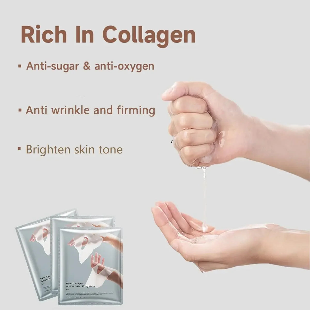 Deep Collagen Anti Wrinkle Lifting Mask Face Overnight Firming Qme