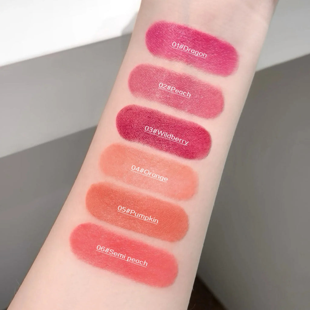 SHAQINUO Large-capacity High Color Rotating Blush Cream Stick 13g Moisturing Natural Long-lasting Waterproof Non-Removing Blush Qme