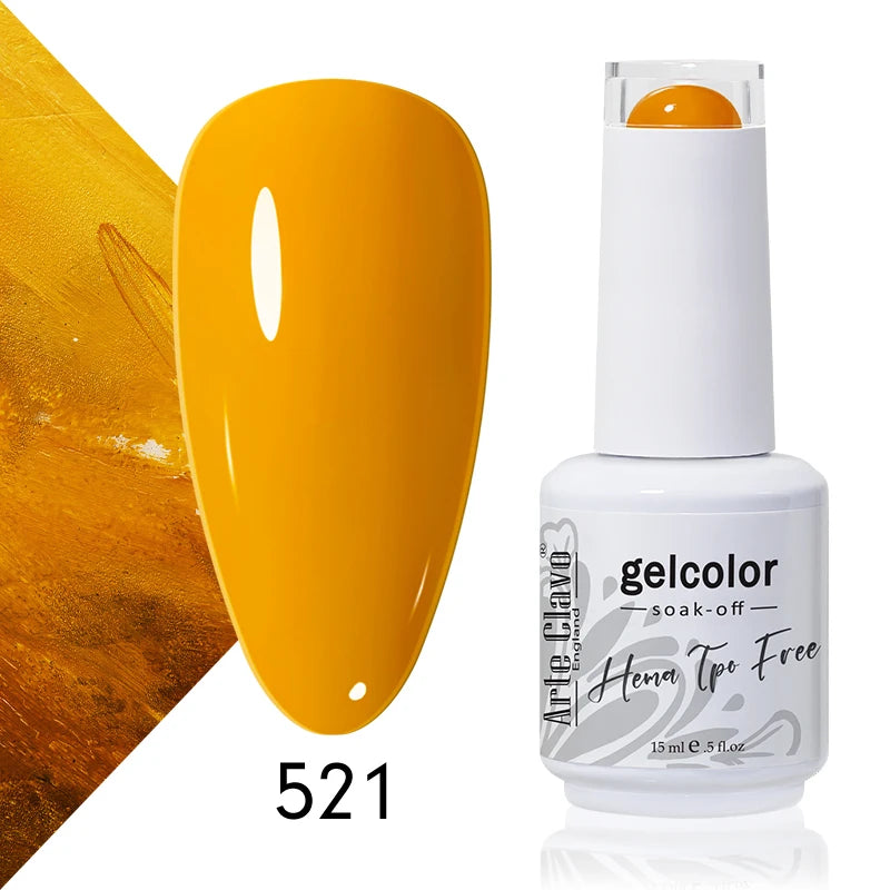 Arte Clavo Colourful Gel Nail Polish Art Varnishes Macaron Semi
