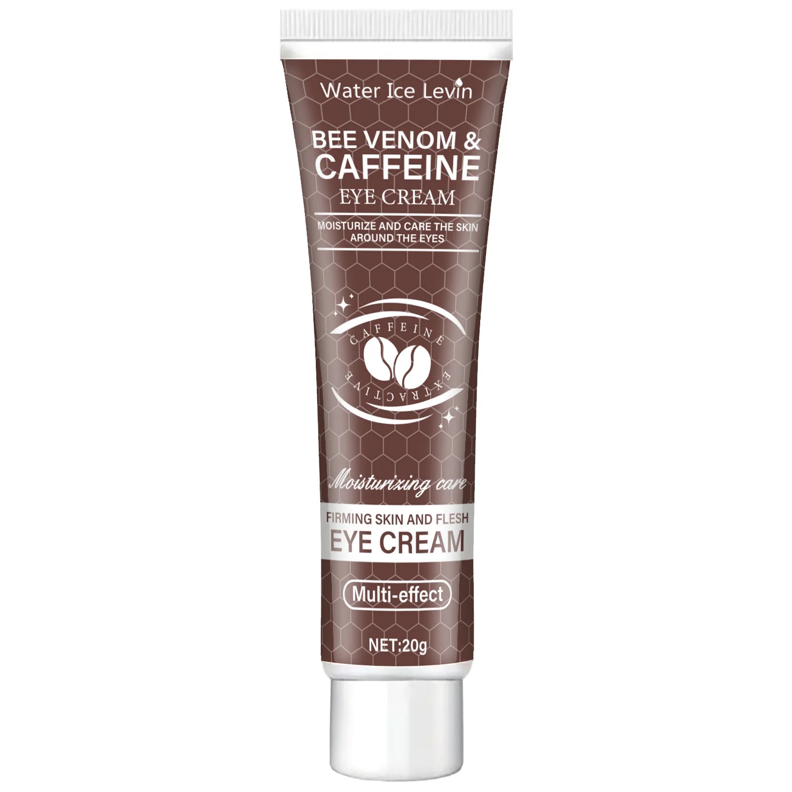 Natural Caffeine Intensive Moisturizing and Firming Eye Cream 20g, for Puffiness and Dark Circles Use It to Lift the Eye Area, Reduce Wrinkles and Signs of Aging, and Achieve a Light Beige, Relaxed Look. Qme One Piece 20g