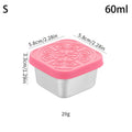 1 Stainless Steel Salad Box Snack Seasoning Container Silicone Lids Qme S Pink