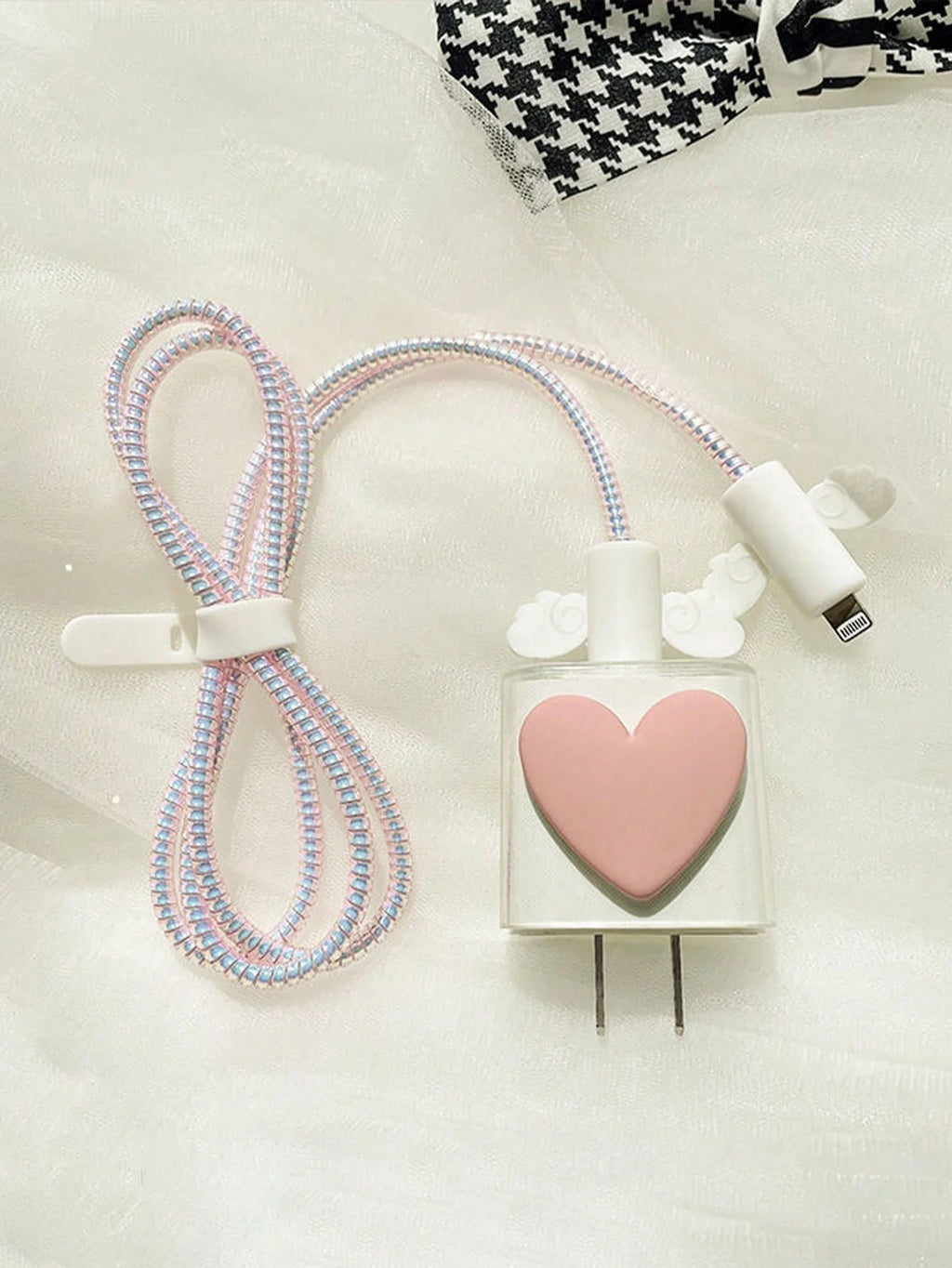 Suitable Apple 20W Data Cable Protective Cover Angel Wings Charger Qme