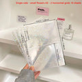 10Pcs/set Pockets Grids Photo Album A5 Inner Page Photocard Binder Photo Sleeve 6 Ring Refill Inner Page Photocard Kpop Qme Flower A5-2 grid