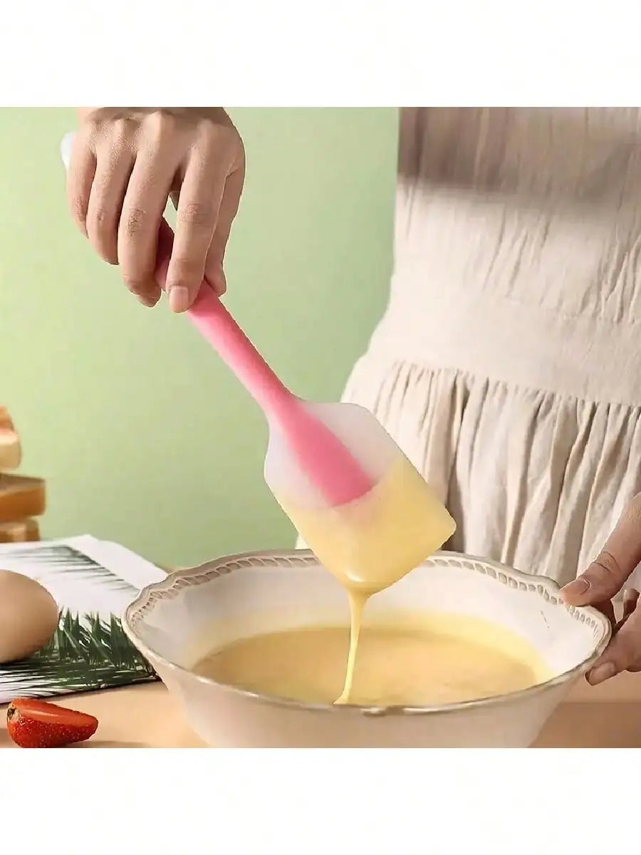 1 2 3 4 Mini Silicone Spatula Temperature Resistant Cream Mixing Qme