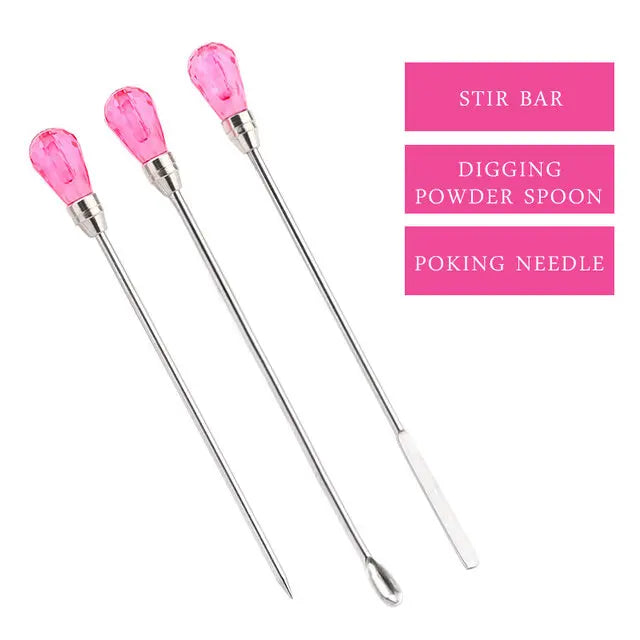 Epoxy Resin Tools Silicone Pad Measuring Cups Beaker Disposable Stirring Stick Rods Spoons Gloves For Jewelry Making Accessories Qme 15