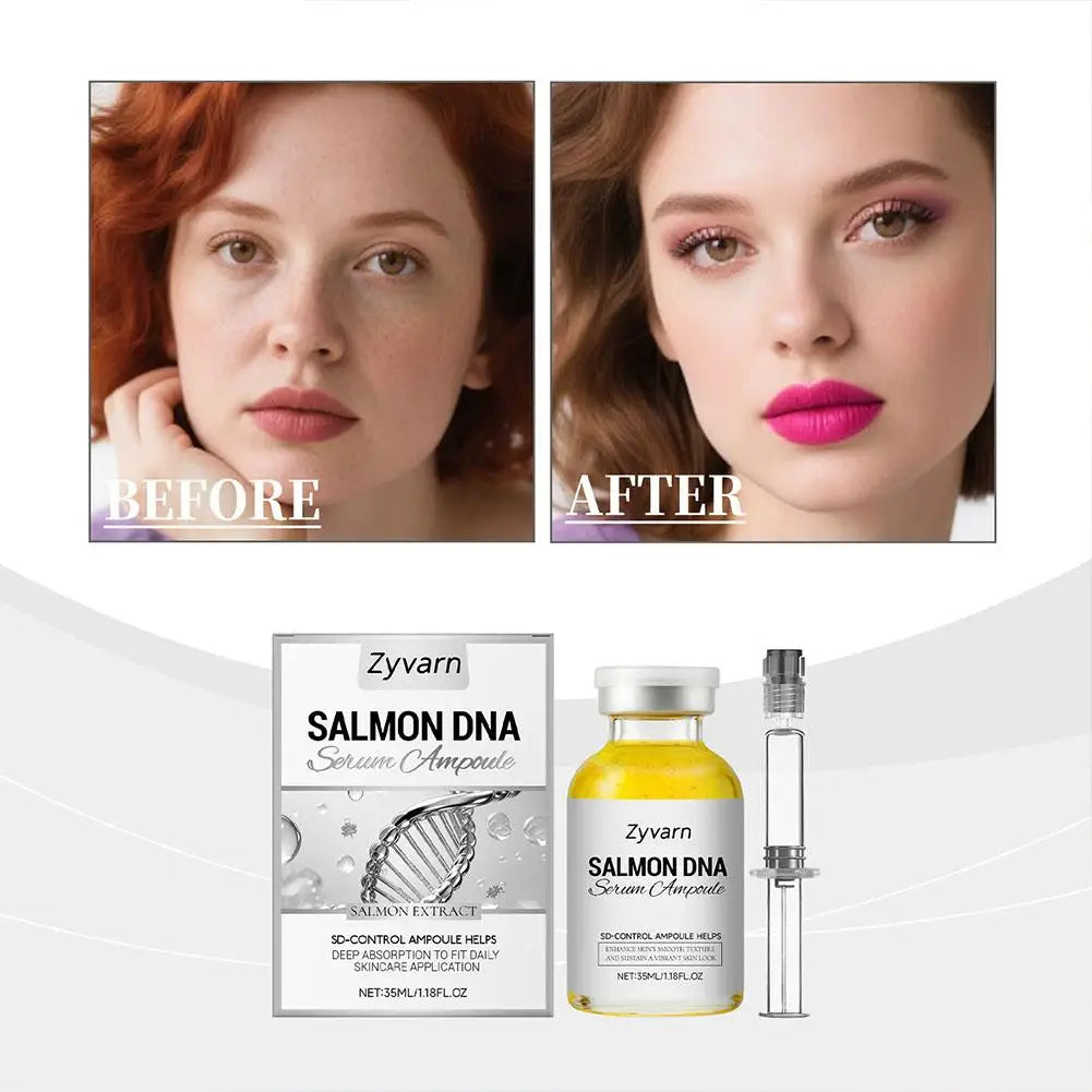 Salmon DNA Serum Ampoule Collagen Deep Hydrating Moisturizing Facial Essence Collagen Essence Effectively Soothes For All Skin Qme