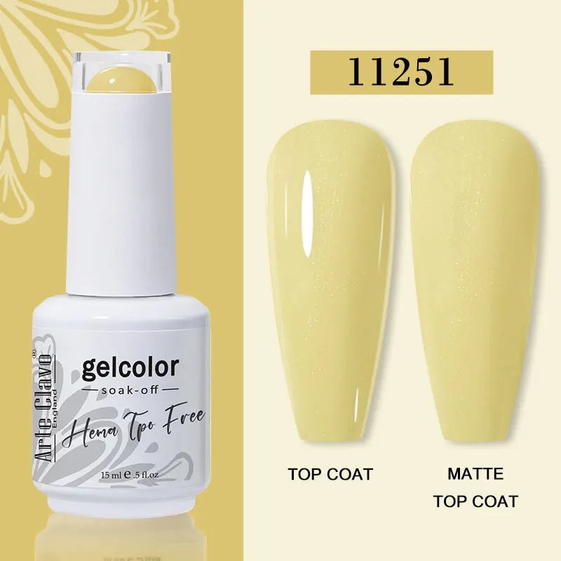 Arte Clavo Jelly Transparent Gel Nail Polish Summer Nude Pink Semi