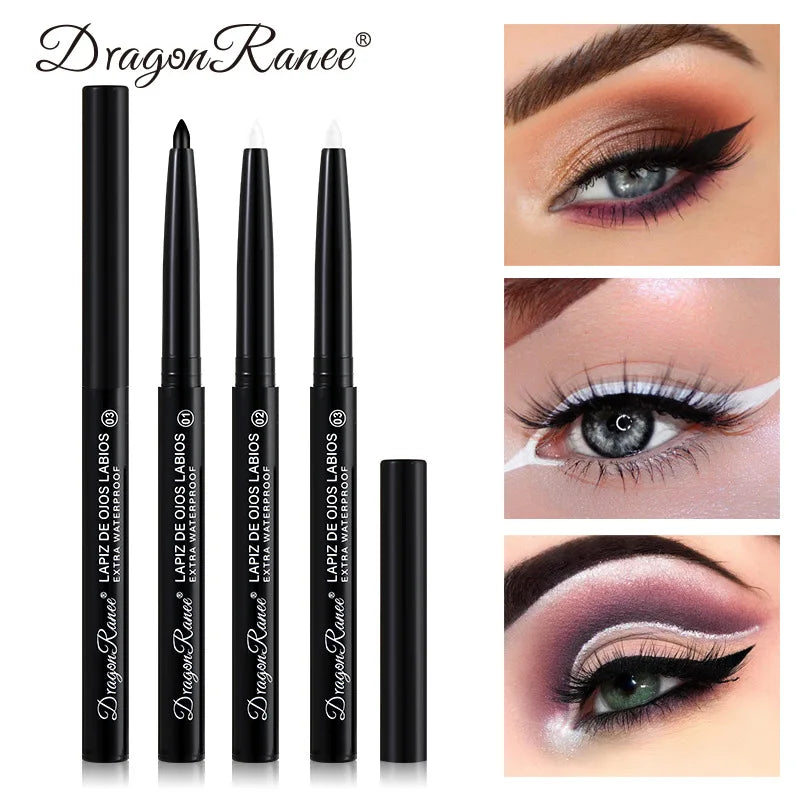 Matte/Pearlescent Eyeliner Gel Pencil Smooth Waterproof White Black Eye Liner Lying Silkworm Pen Cream Makeup for Eyes Qme