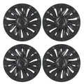 4Pcs Matte Black Symmetrical Wheel Hub 19 Inch Replacement Enhance Vehicle Appearance for Tesla Model Y 2020 to 2023 Qme 4pcs