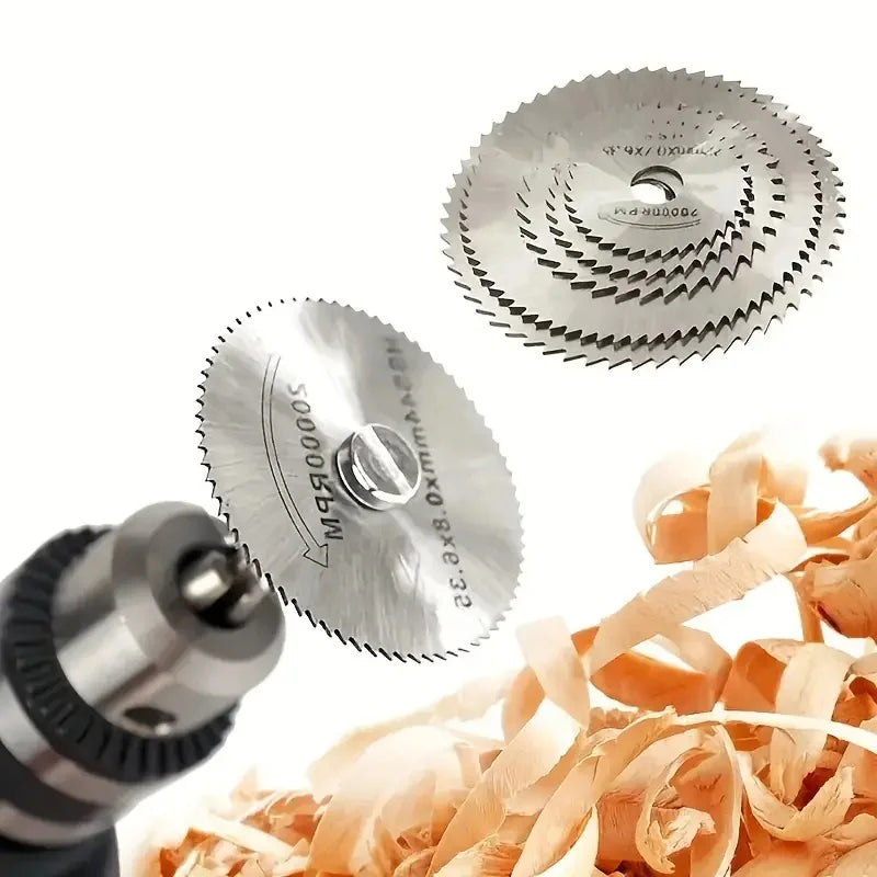 6Pcs Durable Mini Circular Saw Blade Set for Precision HSS Cutting Water-Resistant Disc Ideal for Wood & Aluminum Qme