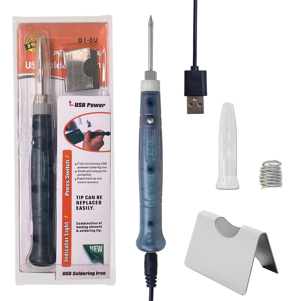 Portable USB Soldering Iron Professional Electric Heating Tools Qme 8W USB