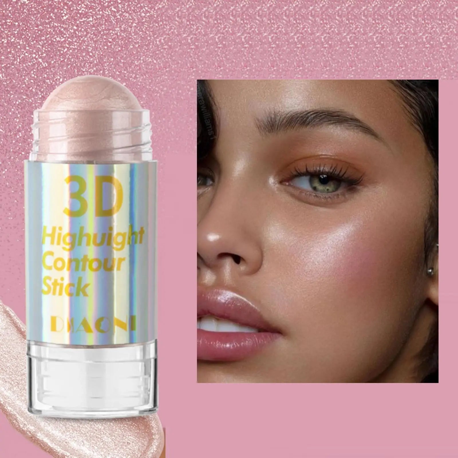 6 Colors 3D Face Brighten Highlighter Bar Cosmetic Contour Bronzer Qme 03