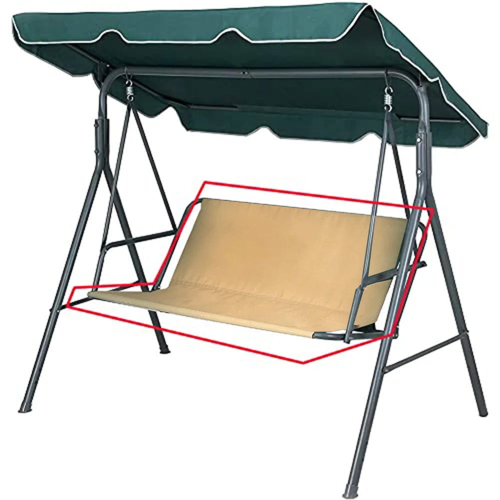 1PC Outdoor Swing Chair Awning Waterproof Seat Cover Garden Swing Seat Cover Outdoor Swing Chair Replacement Swing Covers Qme beige