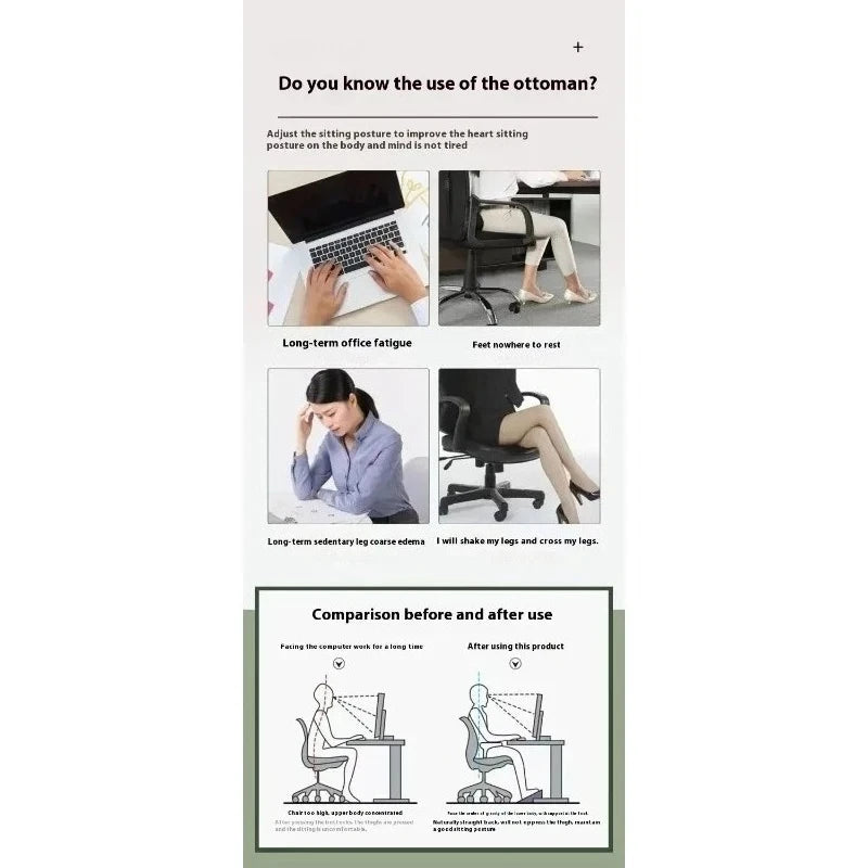 Office Foot Pedals, Placed Under the Desk, Can Swing 180 Degrees to Activate the Feet and Relieve Leg Stiffness Qme