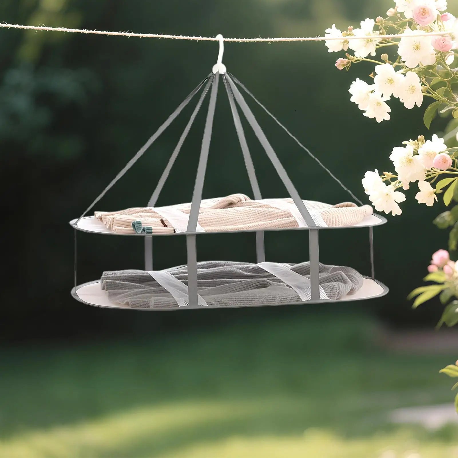 Sweater Drying Rack Flat Foldable Clothes Drying Rack Mesh Large Dry Hanger Apartment Must Haves for Clothing Socks Underwear Qme