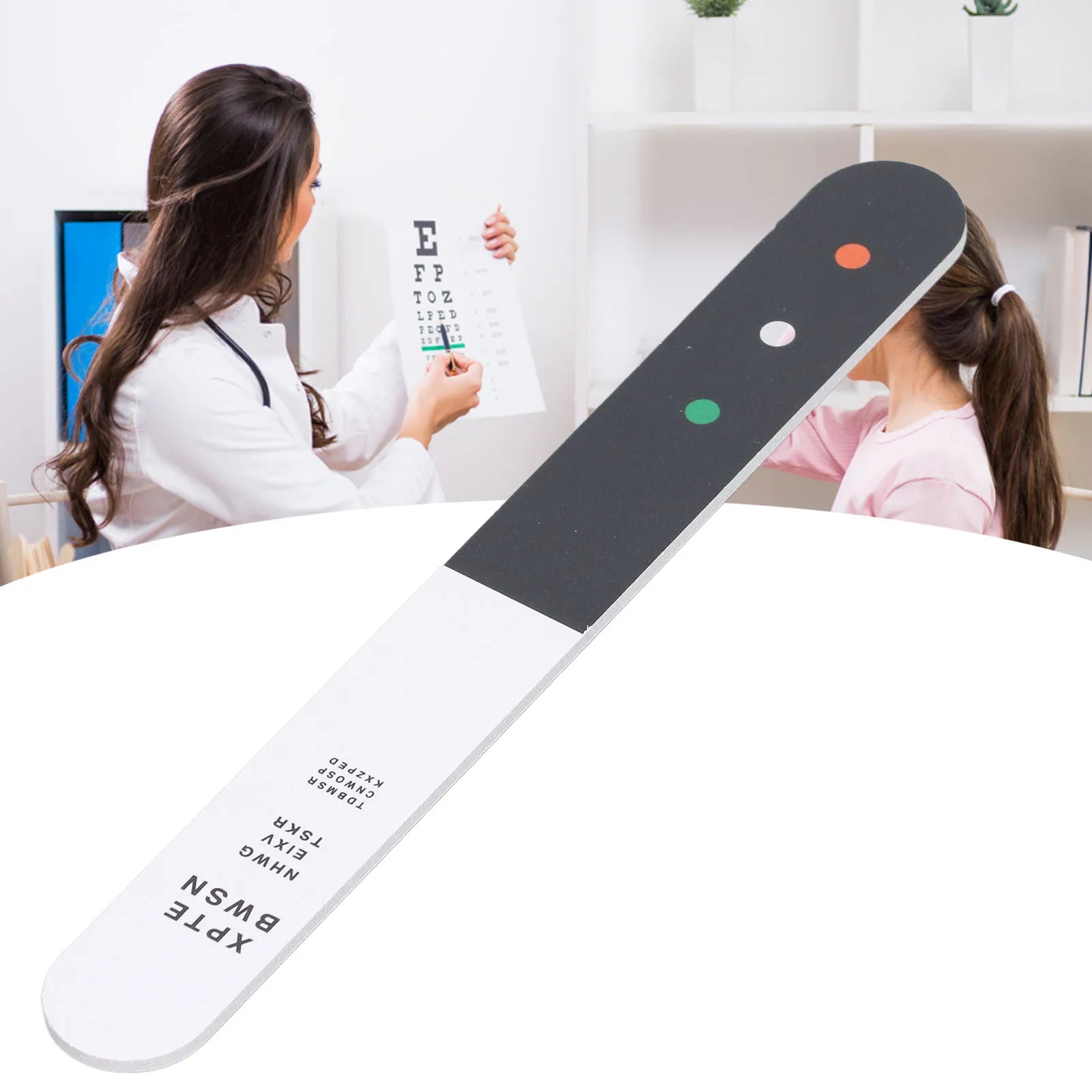Optometry Fixation Stick Children Vision Optometry Test Card Clear Cartoon Pattern Fixation Stick Vision Tester for Eye Hospital Qme