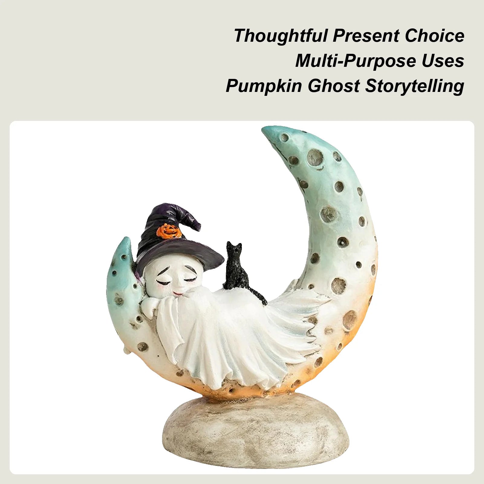 Ghost Figure Halloween Crafts Cat Ornaments Home Decor Spooky Holiday Qme China Mainland