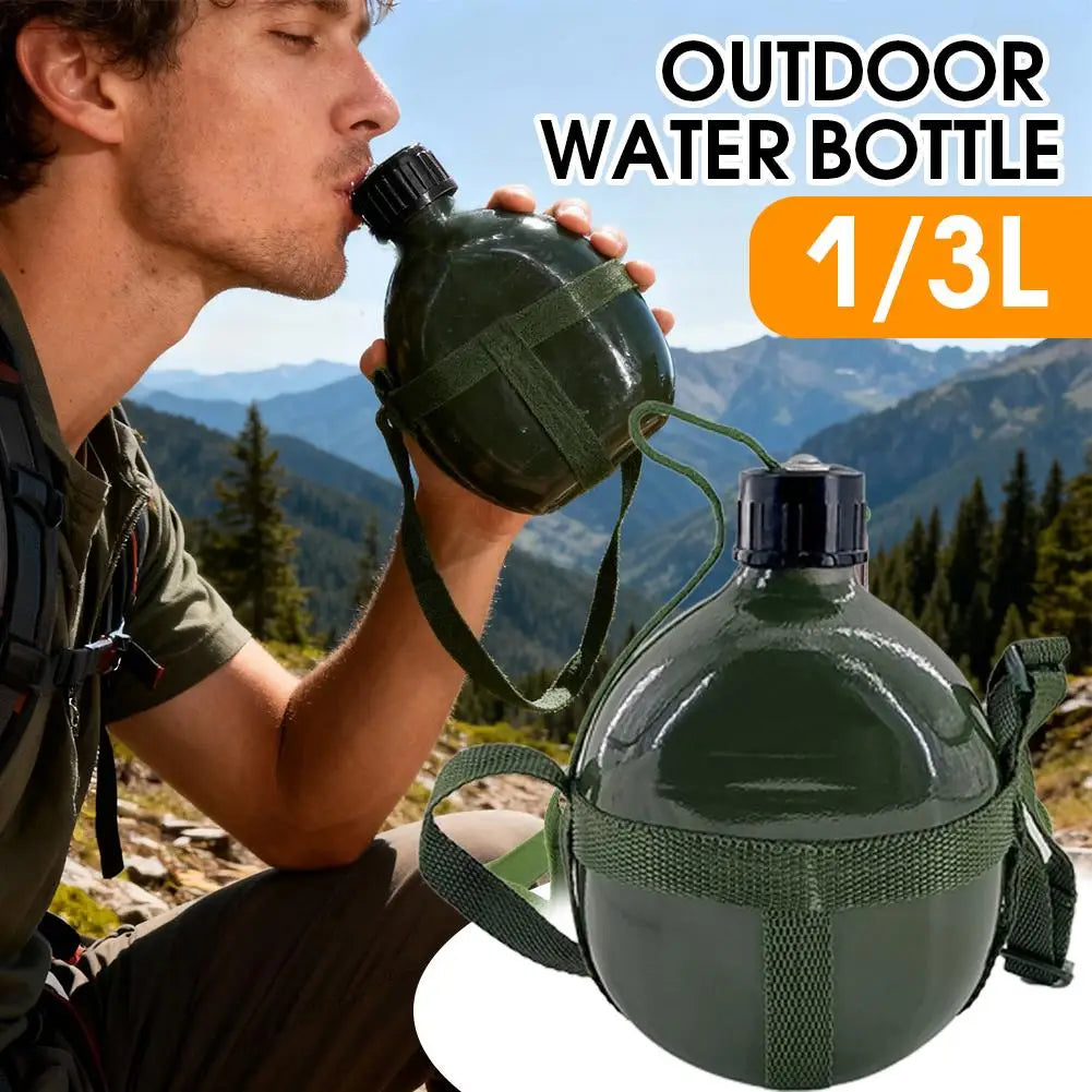 Canteen Kettle Outdoor Sports Large Capacity Survival Water Bottle Qme