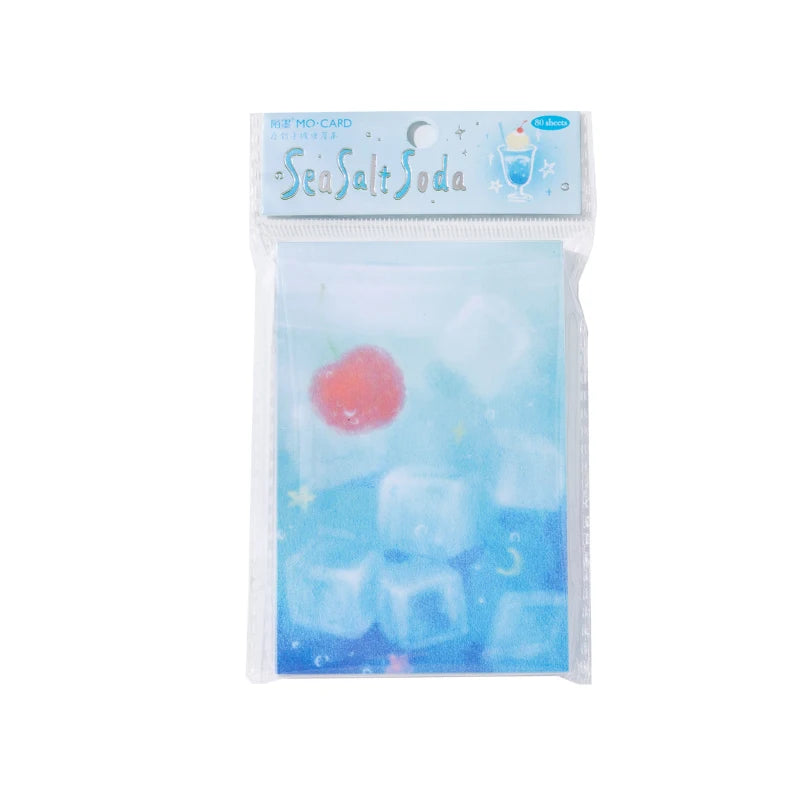 80pcs Fruit Non-sticky Notes Lined Memo Pads Check to Do List Shopping Daily Weekly Planner Notepad Korean Stationery Agenda Qme A1