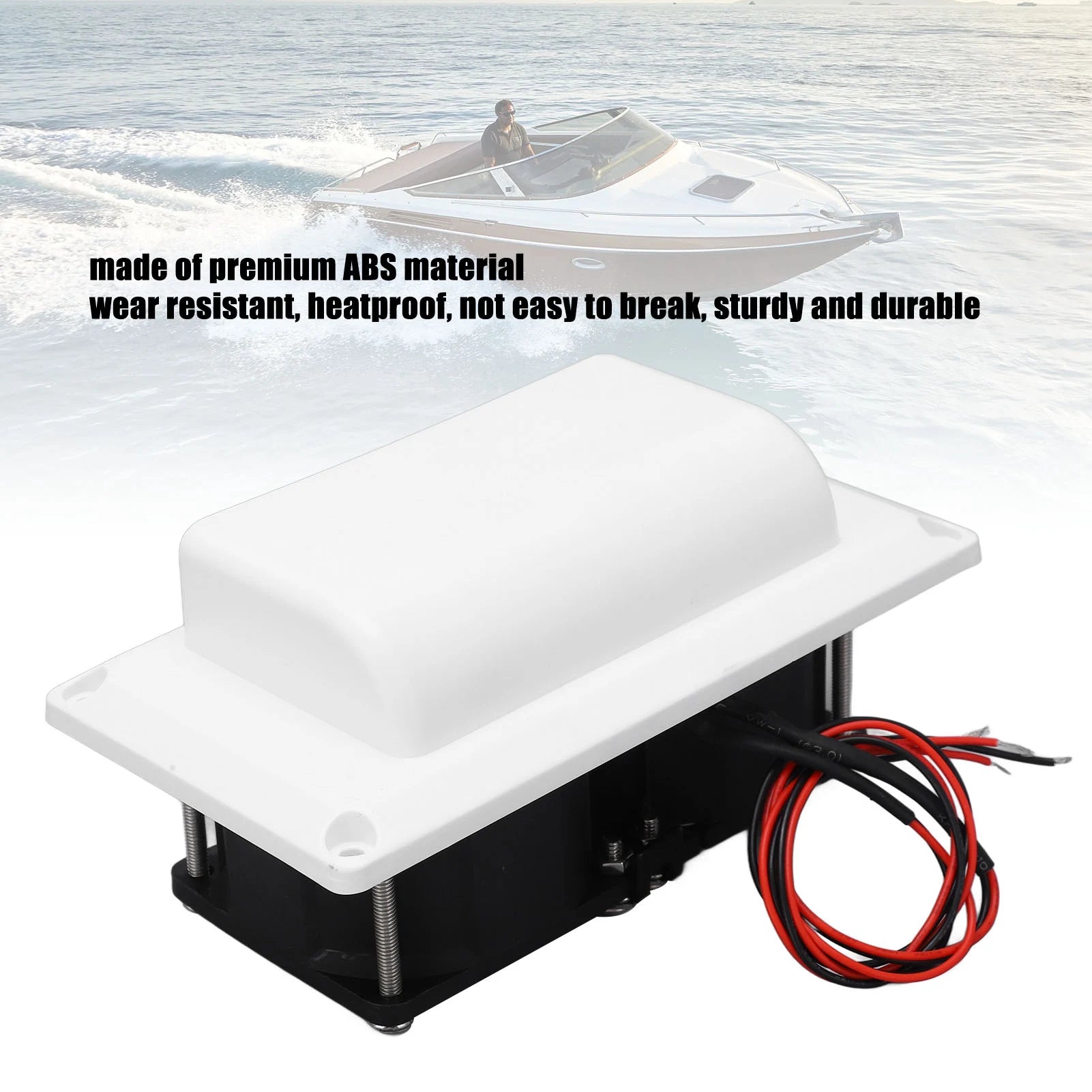 Motorhome Side Air Vent Fan RV Exhaust Fan 12V Motorhome Side Air Vent Fan High Efficiency for Trailer Boat Qme