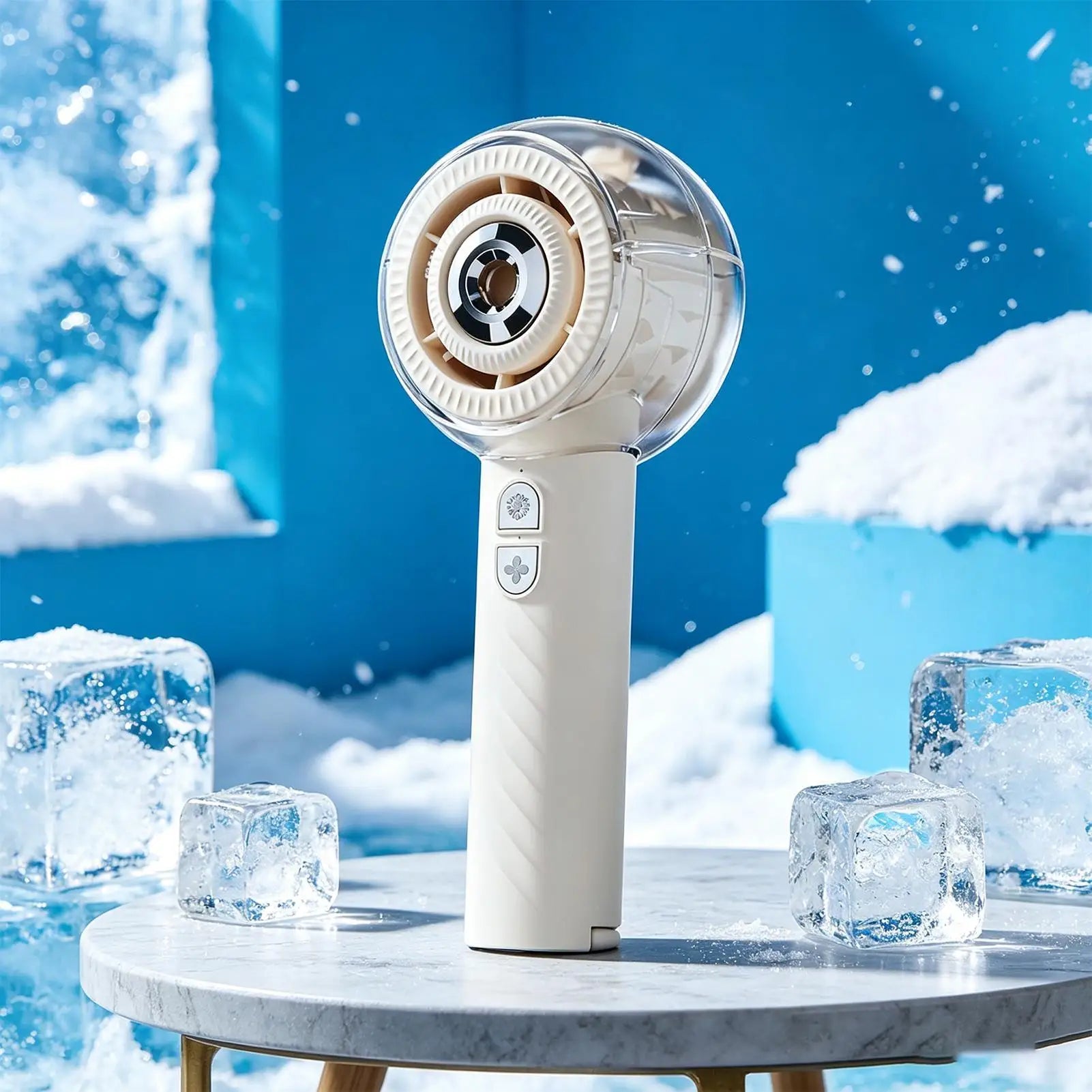 Misting Fan Rechargeable Handheld Personal Powerful Battery Operated Mini Portable Fan For Sports Travel Camping Hiking Fishing Qme