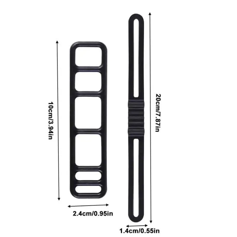 Bike Silicone Mount Bands Bicycle Light Straps Headlight Taillight Qme