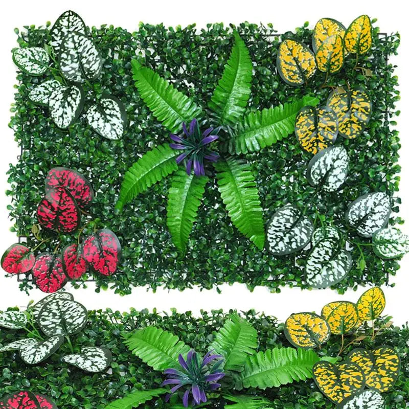 Instant Green Oasis - Lush Faux Wall - Perfect for Creating a Private Retreat in Your Urban Balcony or Garden Qme